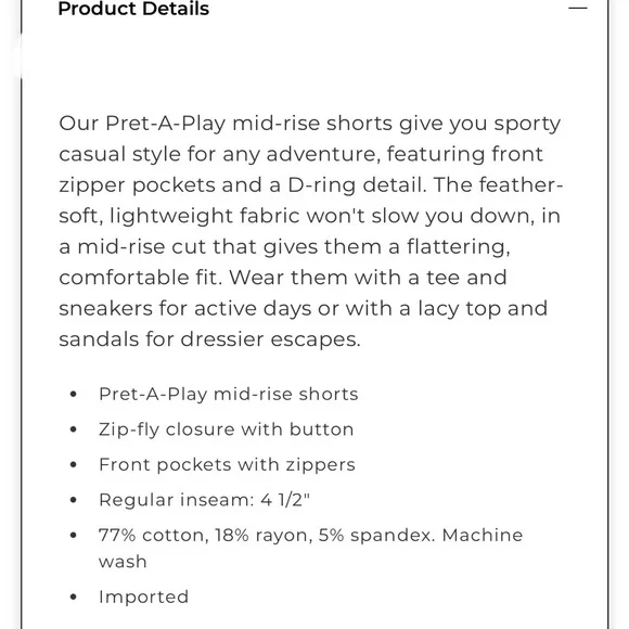 White House Black Market Black Cargo Shorts - Picture 5 of 5